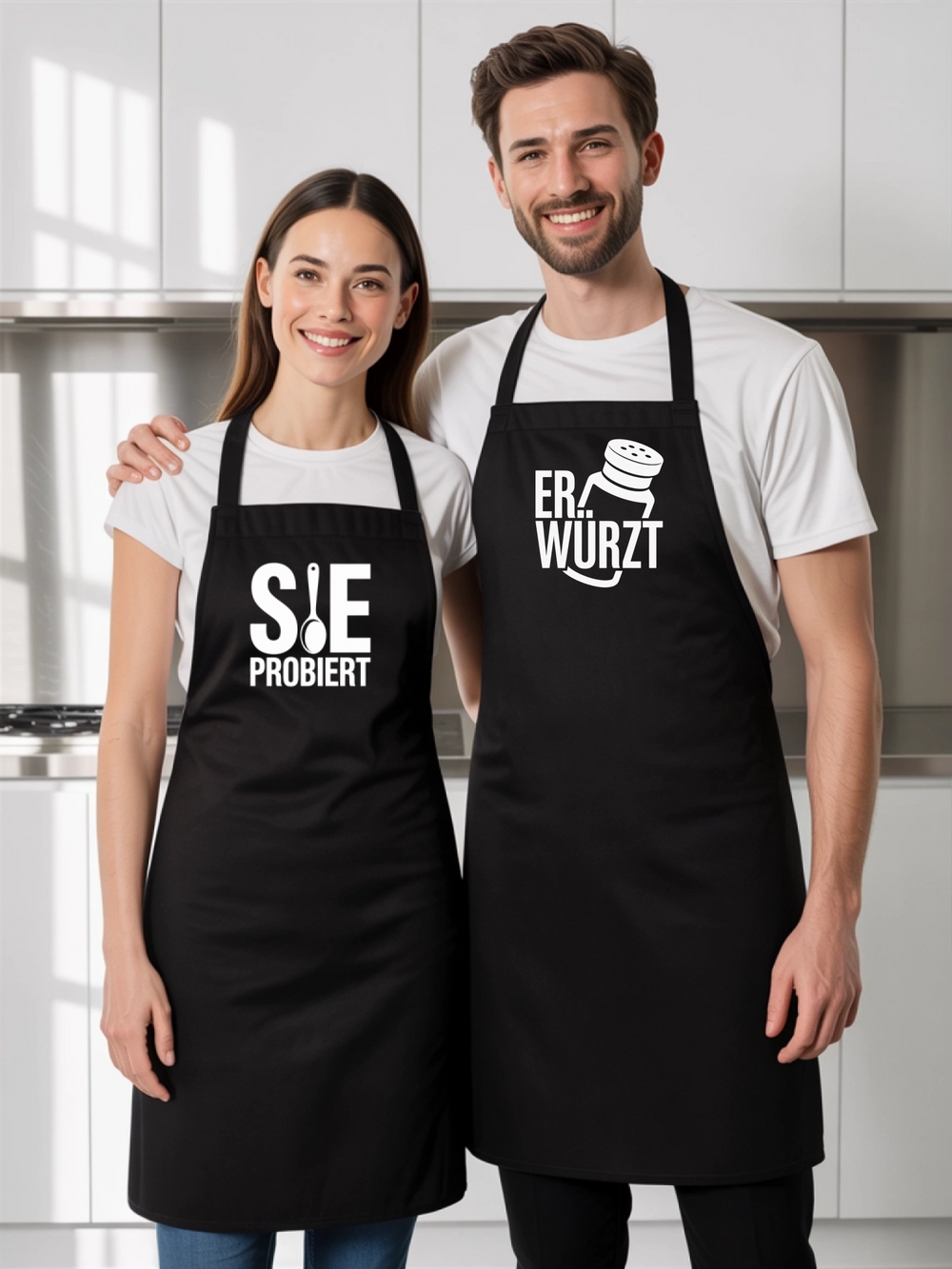 ER würzt Latzschürze
