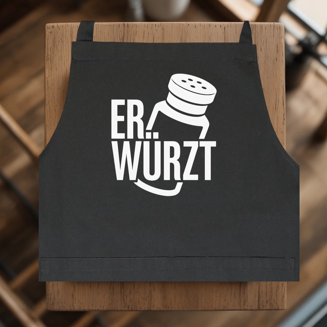 ER würzt Latzschürze