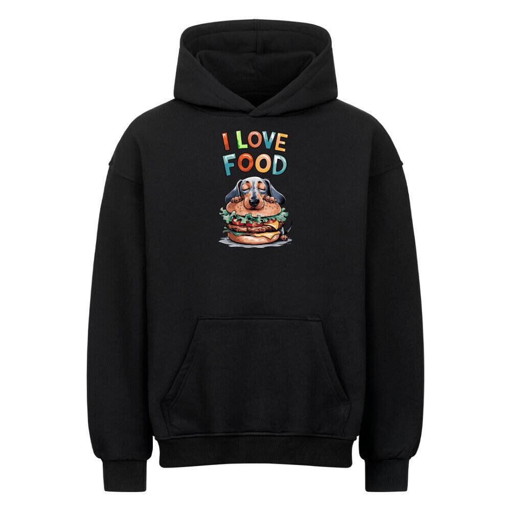 Unisex Oversized Hoodie mit Grafikdruck – Baumwollmischung, Langarm