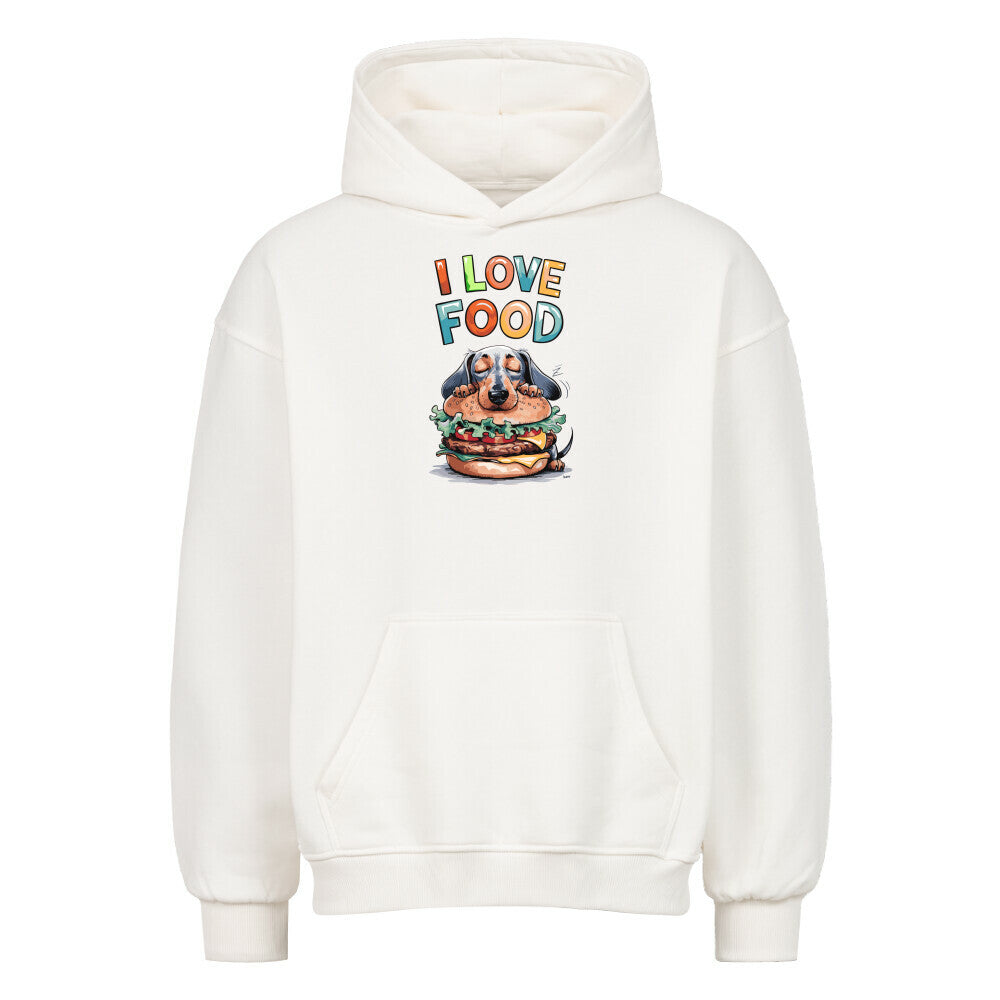 Unisex Oversized Hoodie mit Grafikdruck – Baumwollmischung, Langarm