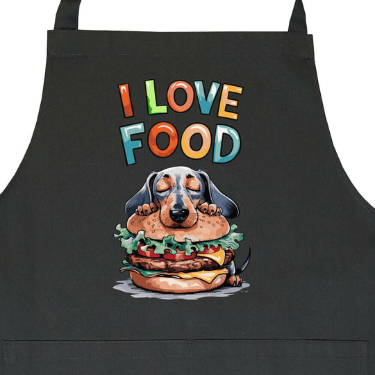 I LOVE FOOD Latzschürze