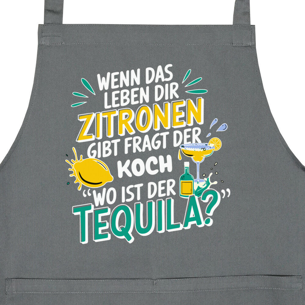 WENN DAS LEBEN – Latzschürze mit Tasche