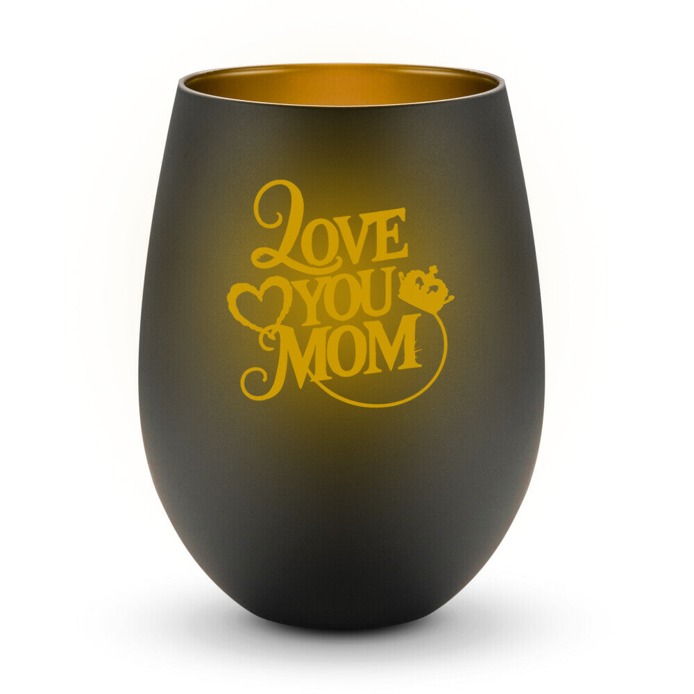 MUTTERTAG Windlicht LOVE YOU MOM