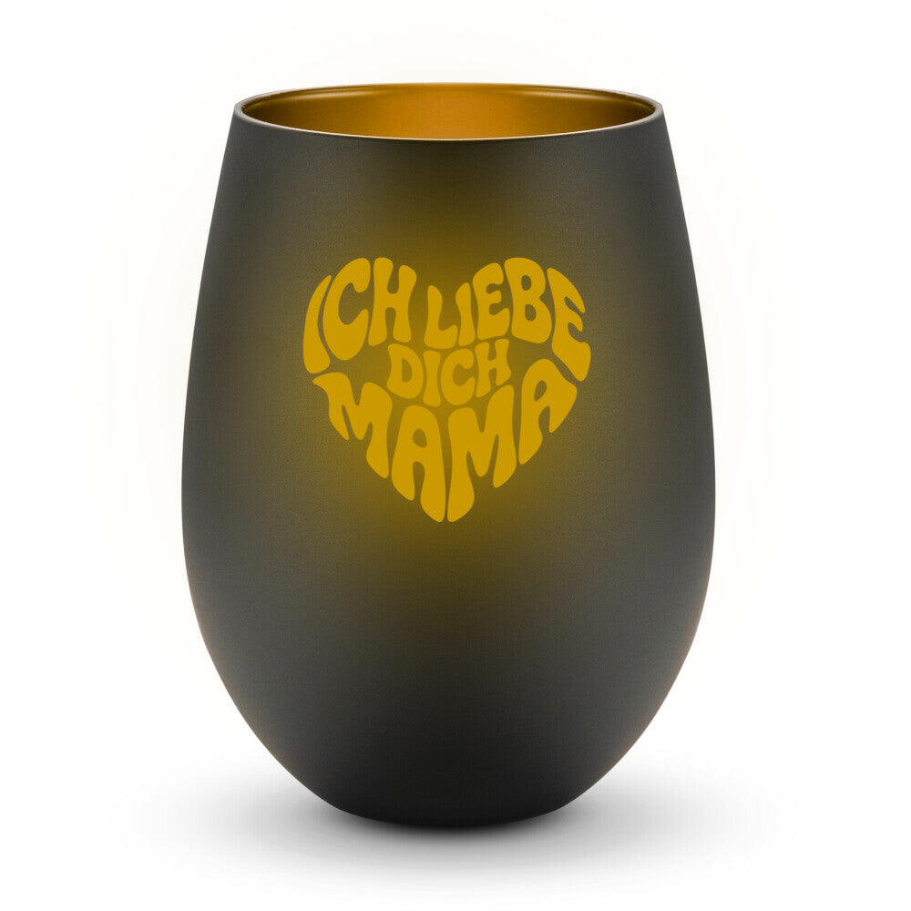MUTTERTAG Windlicht ICH LIEBE DICH MAMA