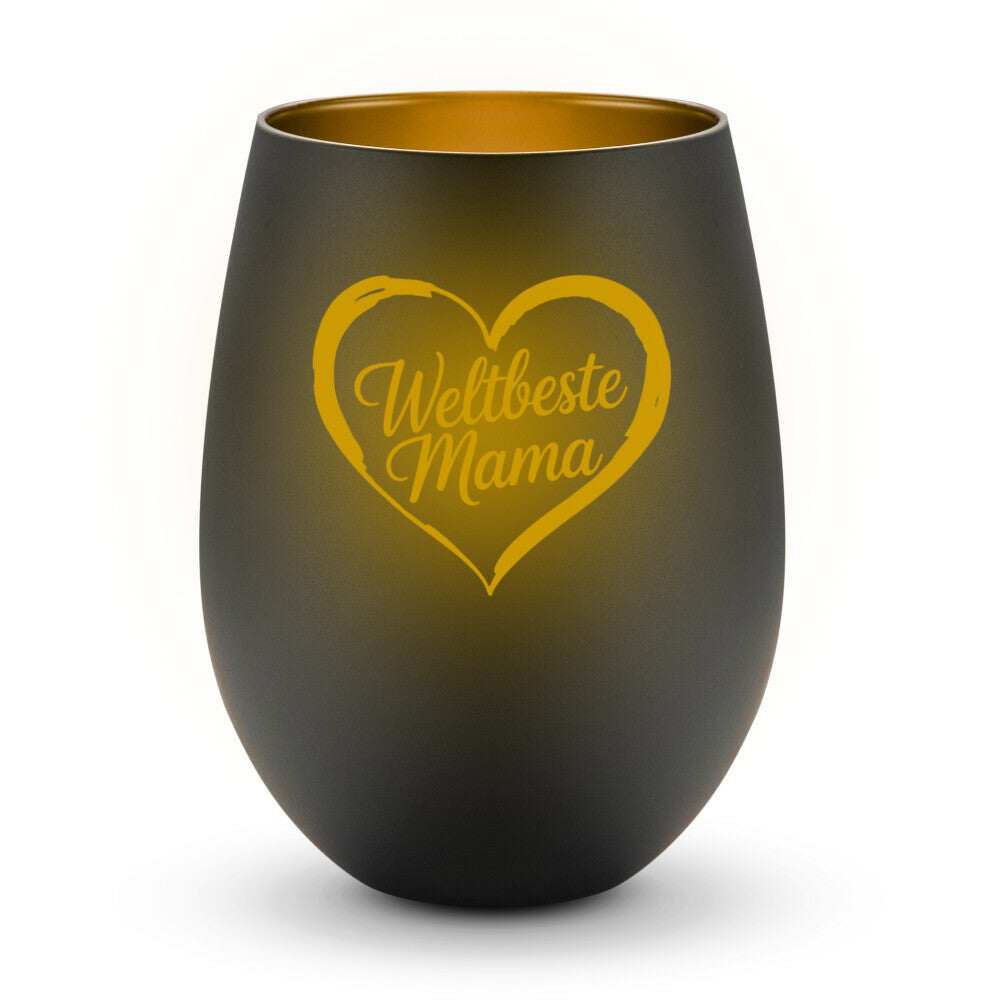 MUTTERTAG Windlicht WELTBESTE MAMA