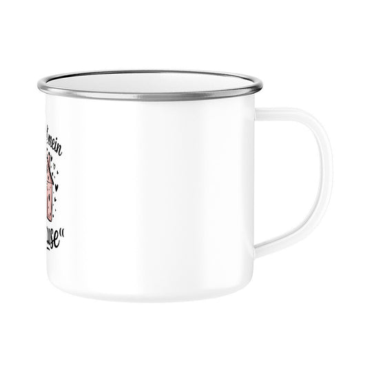 MUTTERTAG Emaille Tasse DU BIST MEIN ZUHAUSE