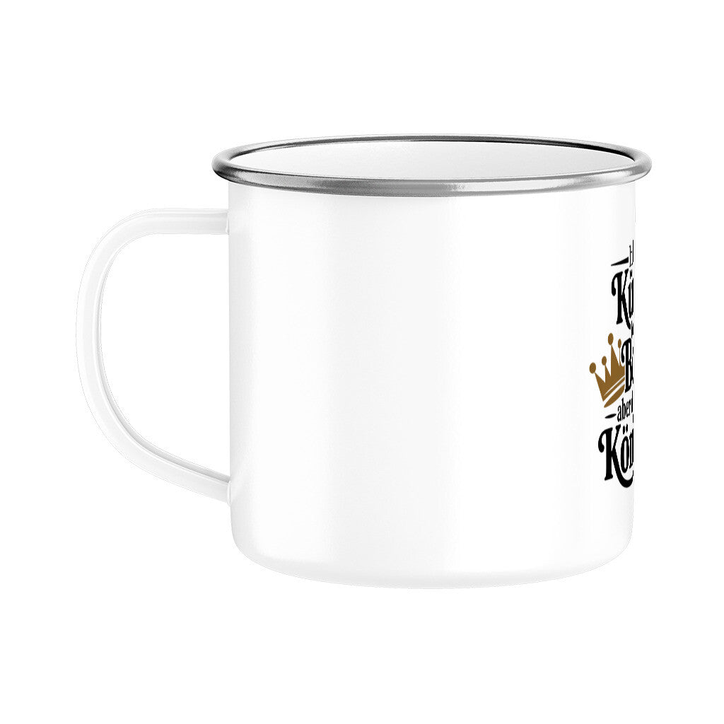 MUTTERTAG Emaille Tasse IN DER KÜCHE BIN ICH DER BOSS