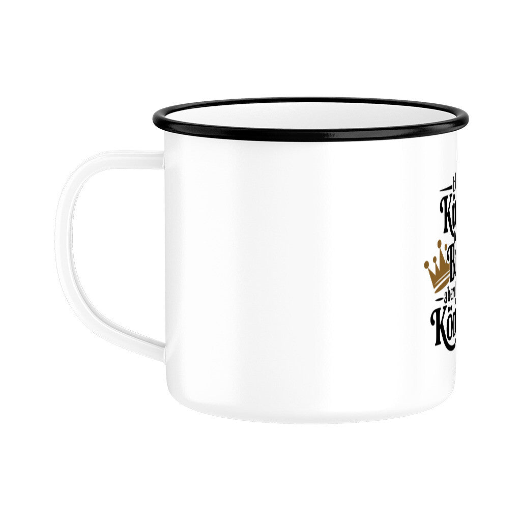 MUTTERTAG Emaille Tasse IN DER KÜCHE BIN ICH DER BOSS