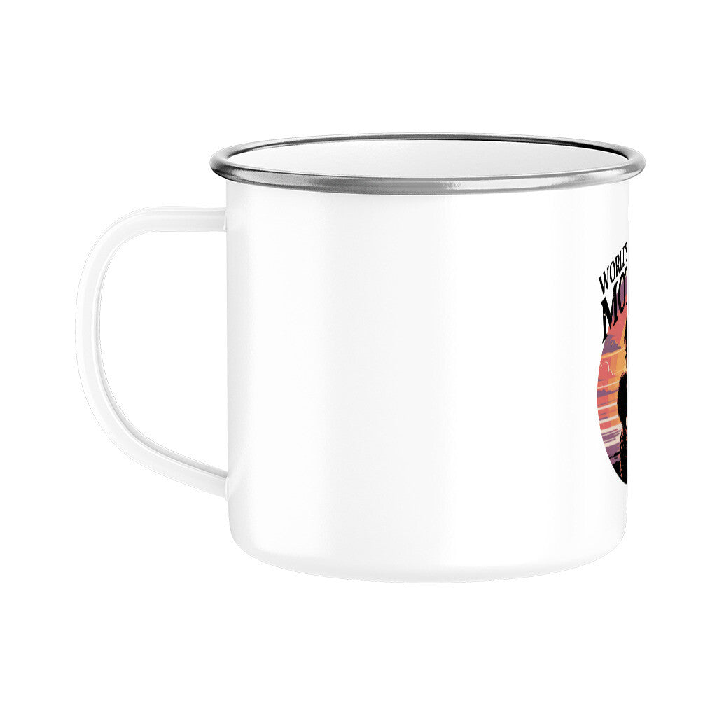 MUTTERTAG Emaille Tasse WORLD GREATEST MOTHER