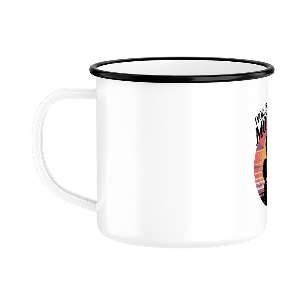 MUTTERTAG Emaille Tasse WORLD GREATEST MOTHER