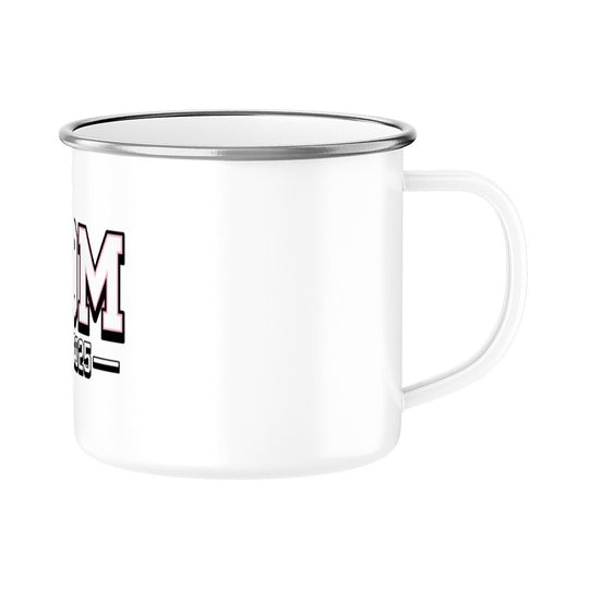 MUTTERTAG Emaille Tasse MOM EST.2025