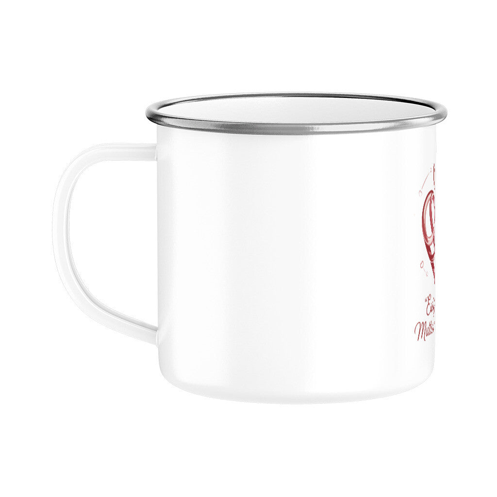 MUTTERTAG Emaille Tasse EWIGE LIEBE MUTTER UND TOCHTER