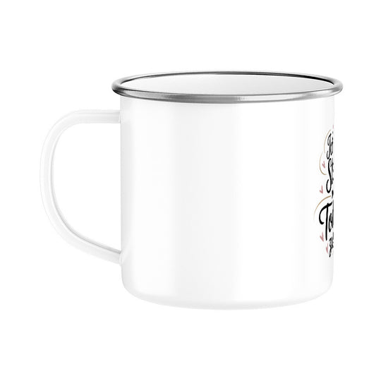 MUTTERTAG Emaille Tasse ICH BIN STOLZ DEINE
