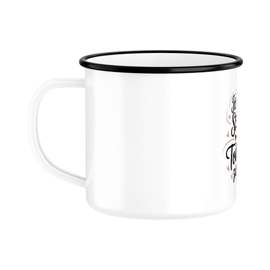MUTTERTAG Emaille Tasse ICH BIN STOLZ DEINE