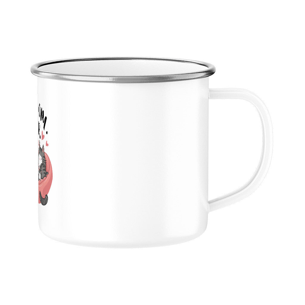 MUTTERTAG Emaille Tasse BEST MOM EVER