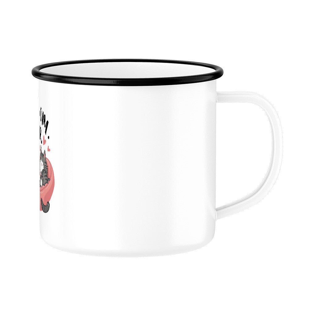 MUTTERTAG Emaille Tasse BEST MOM EVER