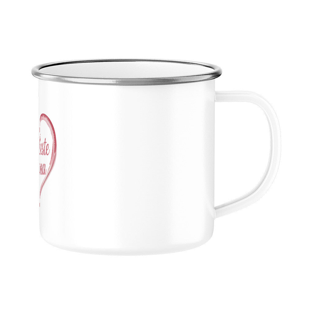 MUTTERTAG Emaille Tasse WELTBESTE MAMA