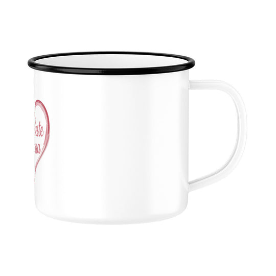 MUTTERTAG Emaille Tasse WELTBESTE MAMA