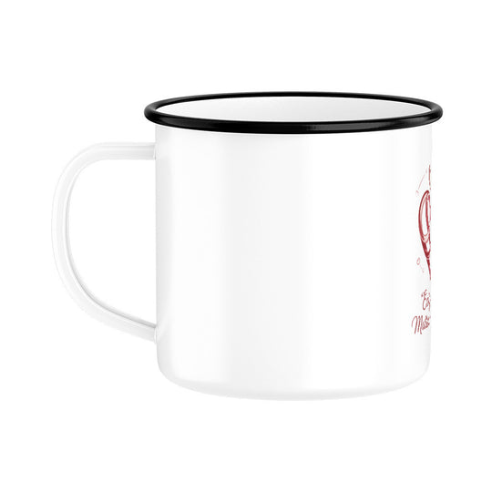 MUTTERTAG Emaille Tasse EWIGE LIEBE