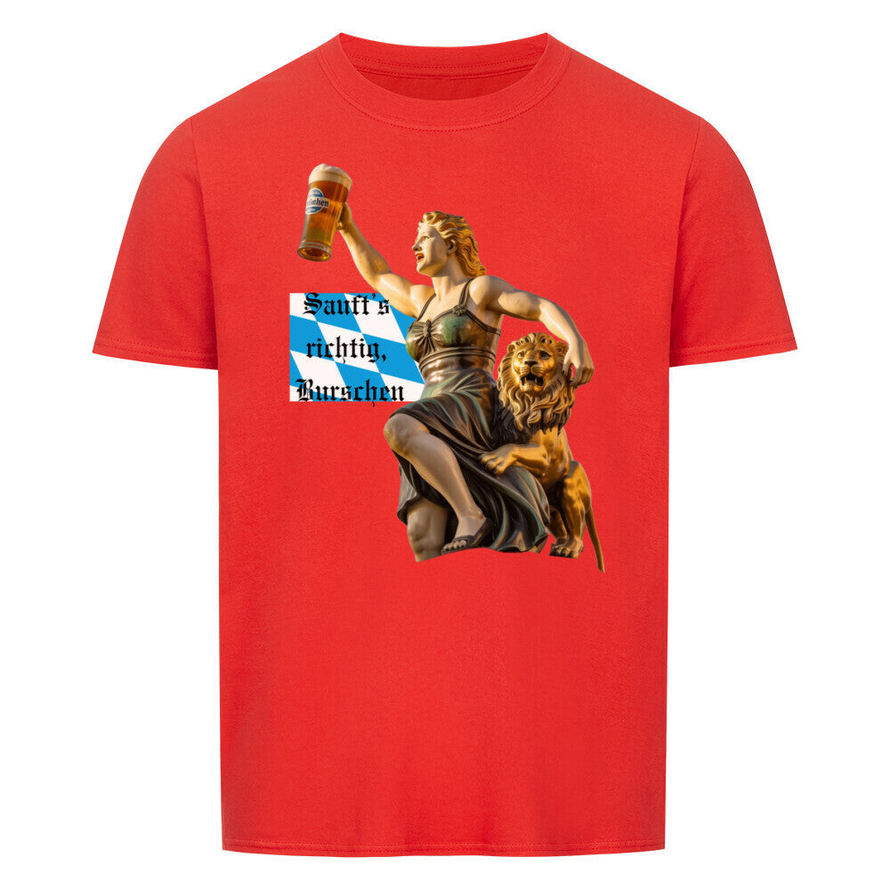 VATERTAG Basic Unisex Shirt – SAUFTS RICHTIG BURSCHEN – Regular Fit T-Shirt