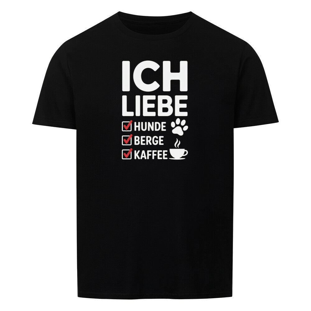 ICH LIEBE HUNDE BERGE Basic Shirt Unisex