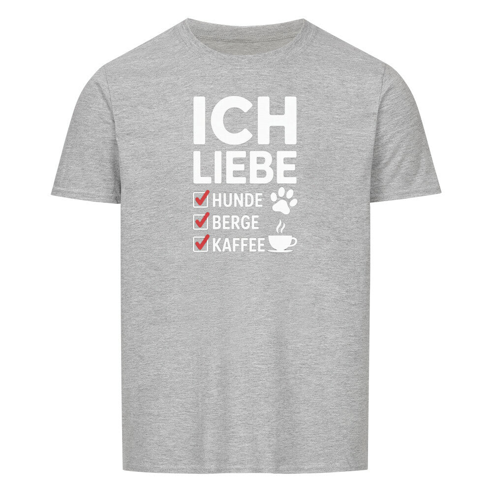ICH LIEBE HUNDE BERGE Basic Shirt Unisex