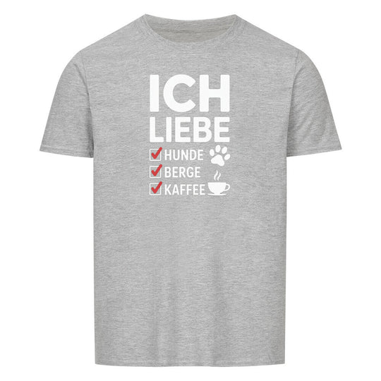 ICH LIEBE HUNDE BERGE Basic Shirt Unisex