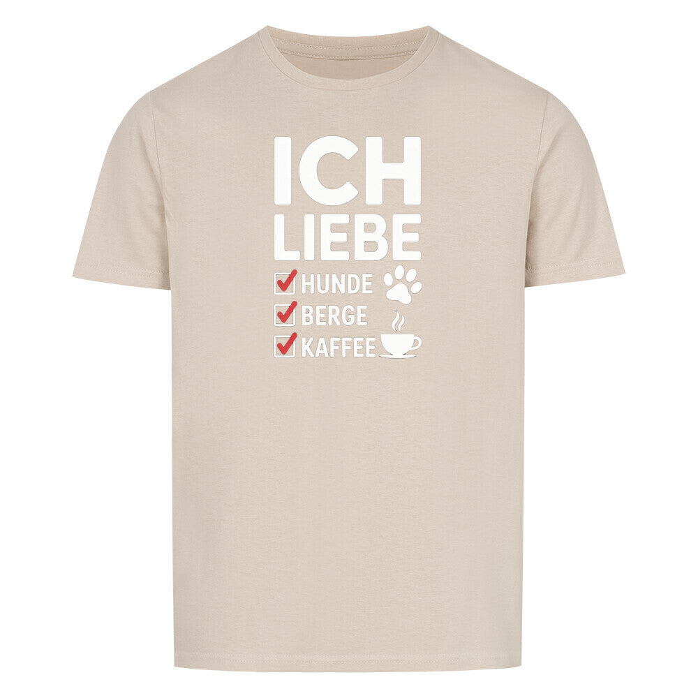 ICH LIEBE HUNDE BERGE Basic Shirt Unisex