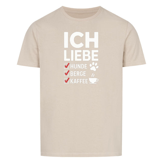 ICH LIEBE HUNDE BERGE Basic Shirt Unisex