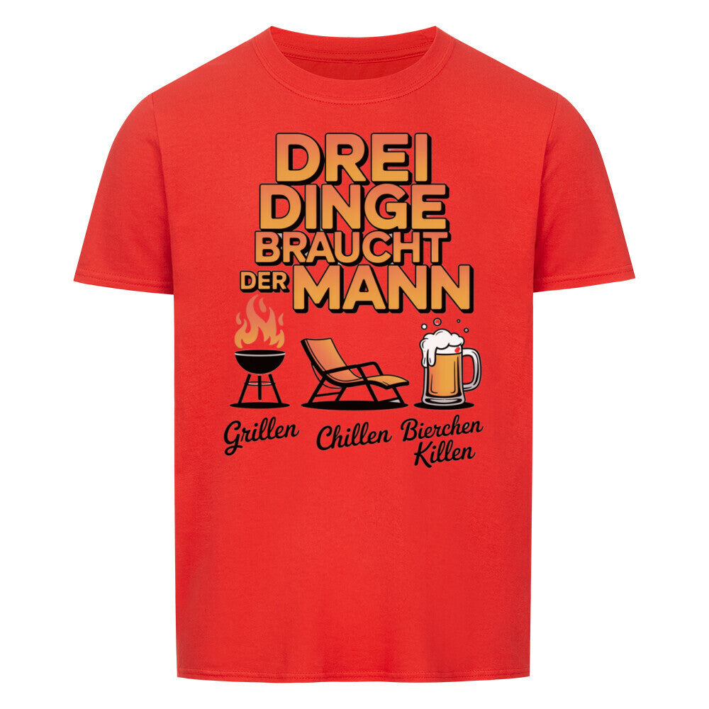 DREI DINGE BRAUCHT DER MANN Basic Shirt Unisex