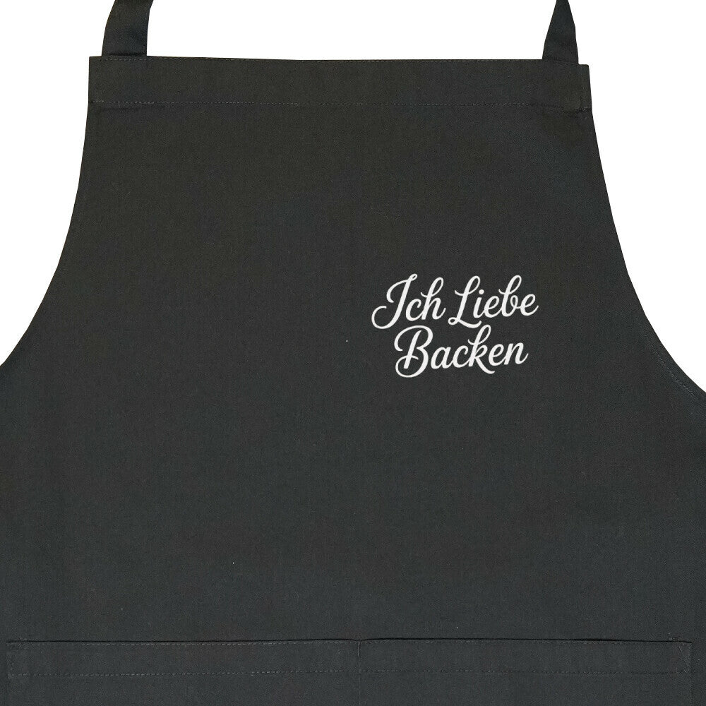 Latzschürze ICH LIEBE BACKEN