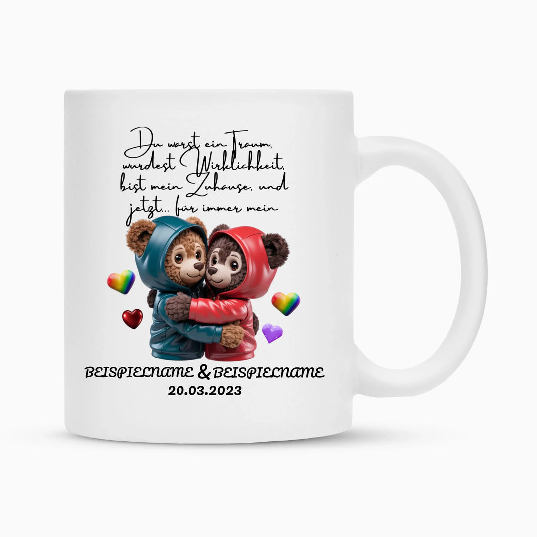 Du warst ein Traum auch Tasse und Kissen _ personalisierbar