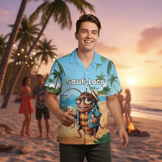 SAUFI -LOCO All-Over Print Hawaiian Shirt