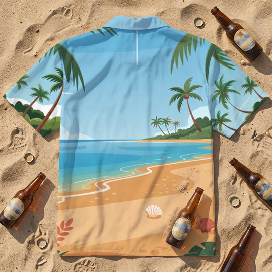 Das Bier ist in mir Alloverprint Hawaiihemd