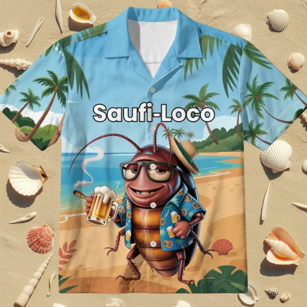 SAUFI -LOCO All-Over Print Hawaiian Shirt